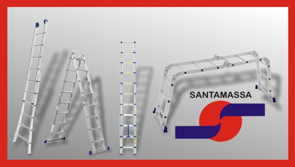 Escadas multifuncionais, extensíveis de alumínio e telescópicas. (consulte disponibilidade)